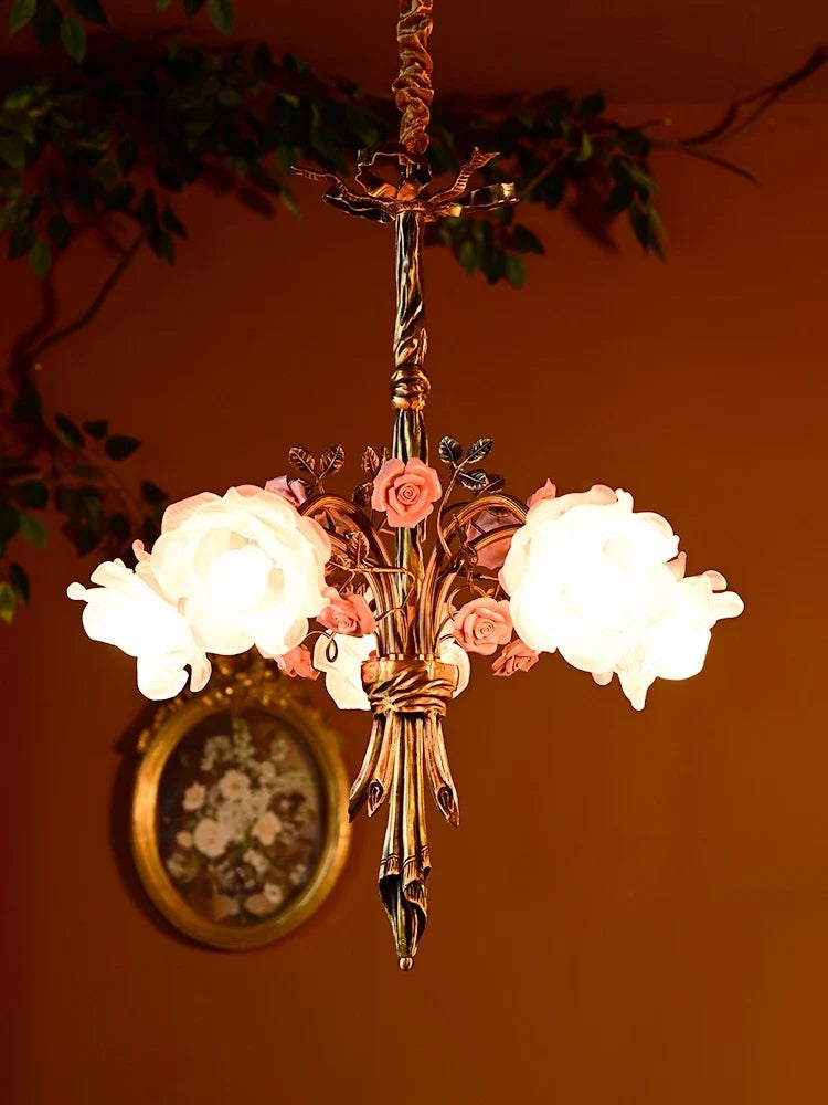lustre moderne en cuivre pour éclairage artistique et luxueux
