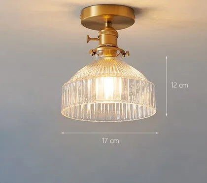 plafonnier moderne en verre pour intérieur et extérieur lumineux