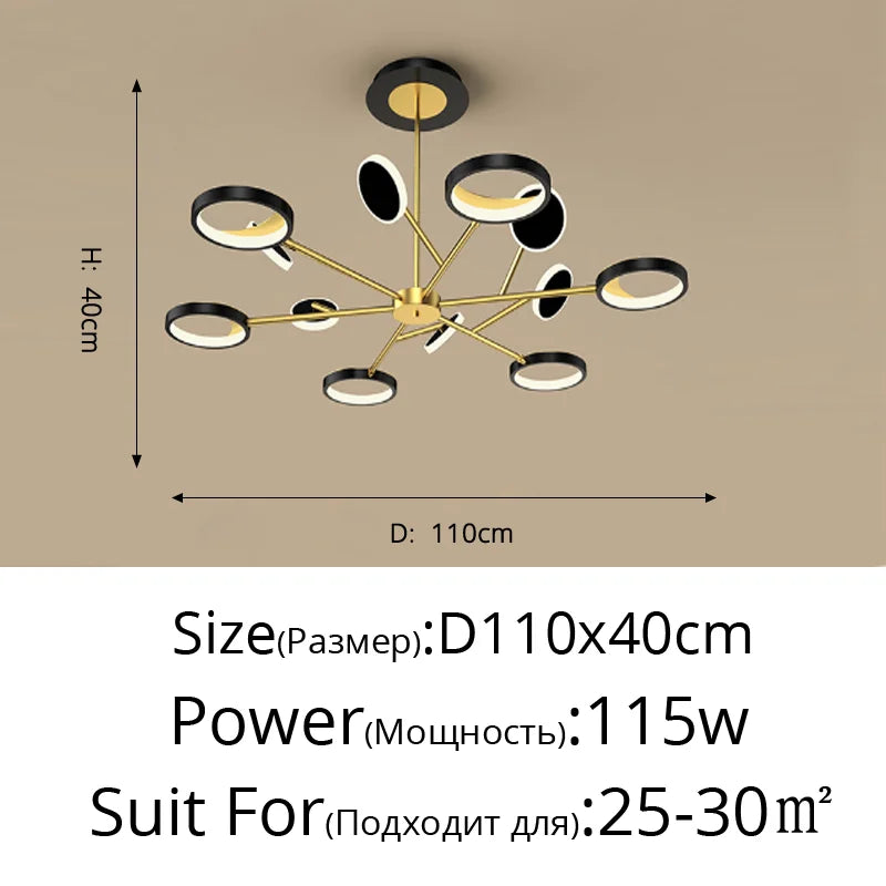 plafonnier led décoratif pour éclairage intérieur moderne