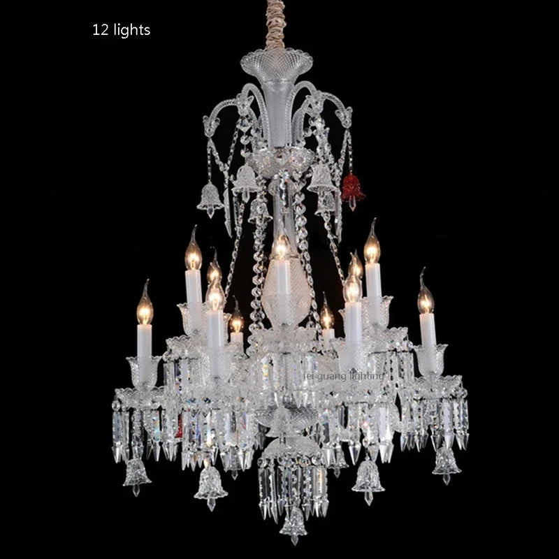 lustre moderne en cristal et chrome pour éclairage élégant