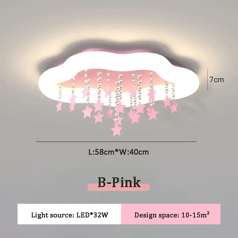 lampe nuage étoile style nordique pour chambre enfant