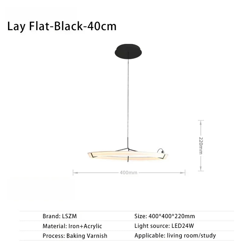 lustre nordique design suspension décorative en acrylique LED