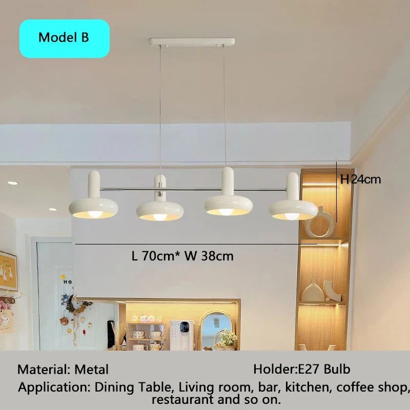 lustre bauhaus led suspendu pour table à manger
