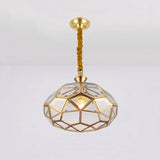 plafonnier en cuivre style américain moderne pour intérieur créatif et simple