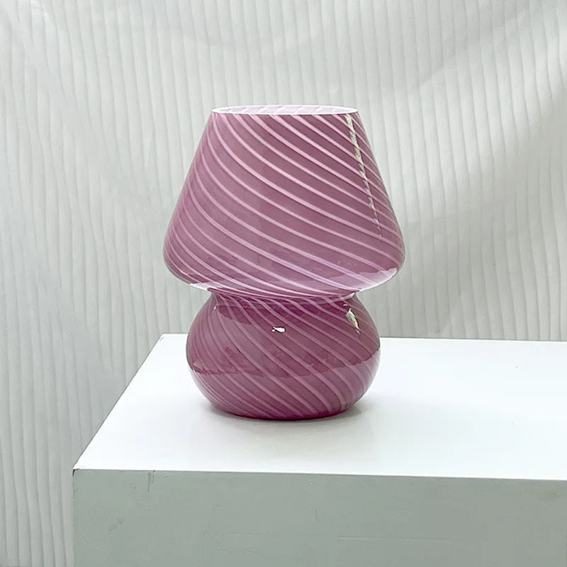 Lampe de bureau LED en verre