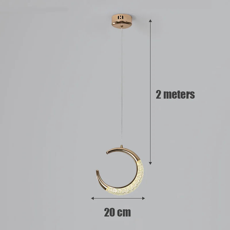 suspension led design pour intérieur de salon