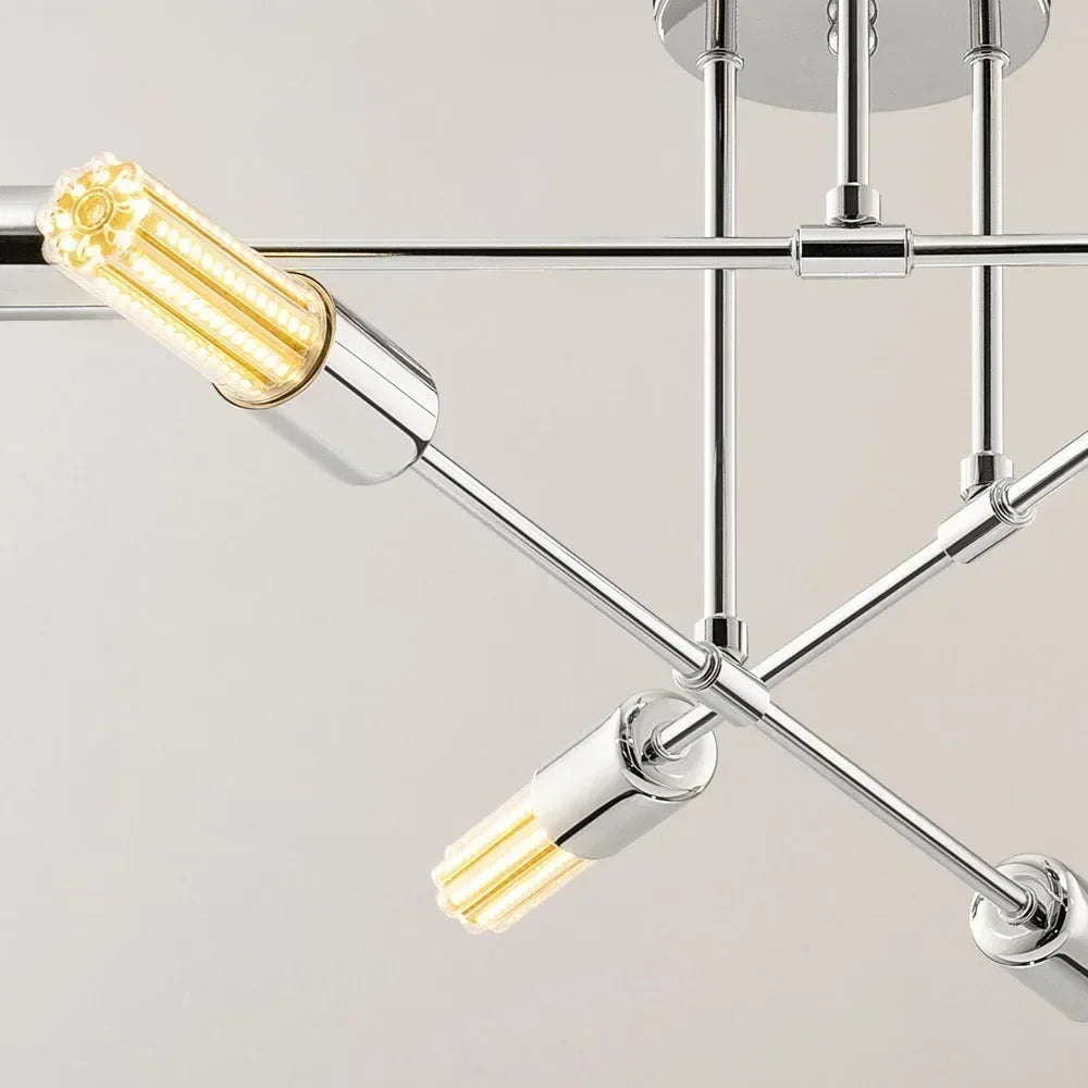 lustre moderne spoutnik semi encastré galvanoplastie style nordique