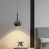 Suspension design boule accrochée LED