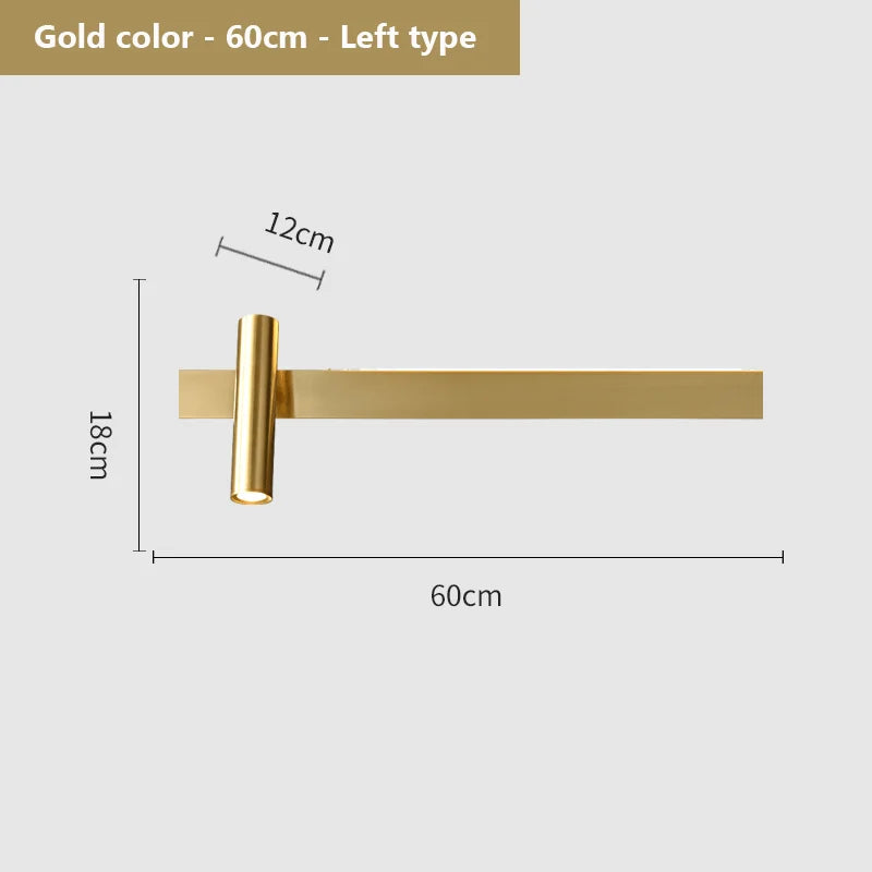 applique murale led de luxe simple style nordique créatif