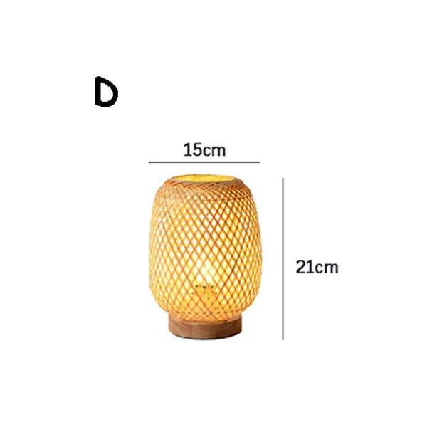 lampadaire en rotin naturel fait main pour intérieur et extérieur