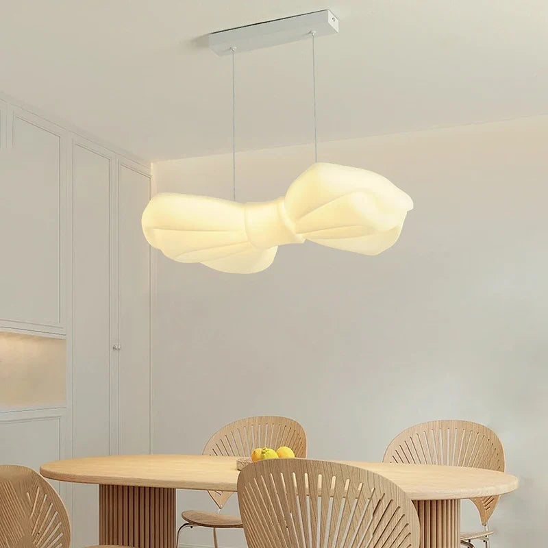 plafonnier moderne à noeud papillon led pour décoration intérieure