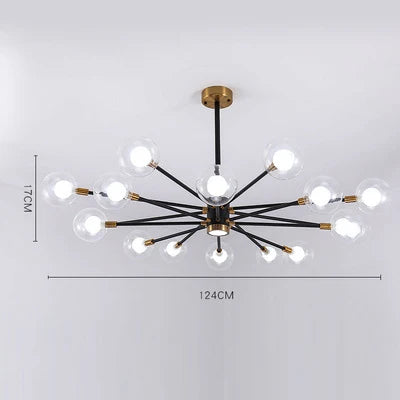Nordic Bubble Glass Chandelier Pendant Lamp Ceiling Light Suspension Luminaire  for Living Room Bedroom