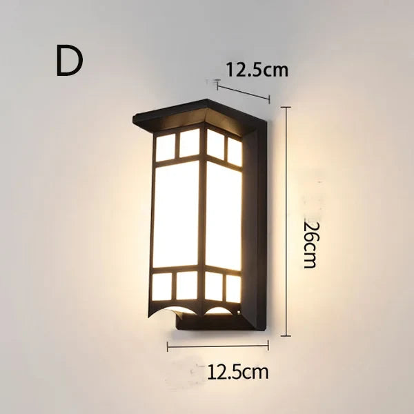 applique murale led design européen pour jardin extérieur éclairage moderne