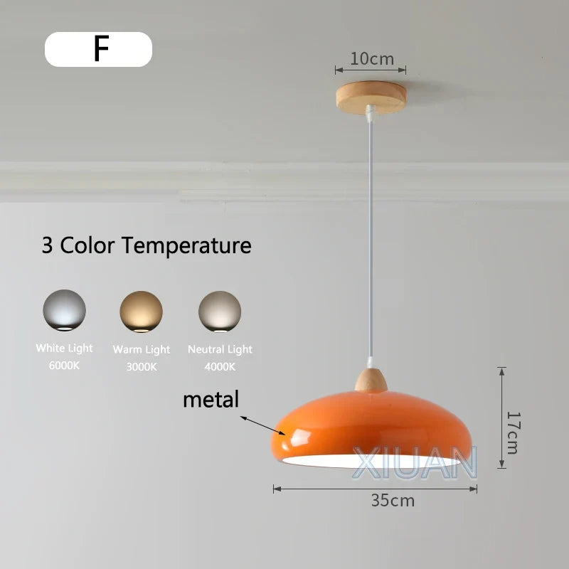 suspension nordiques led en bois massif pour restaurant
