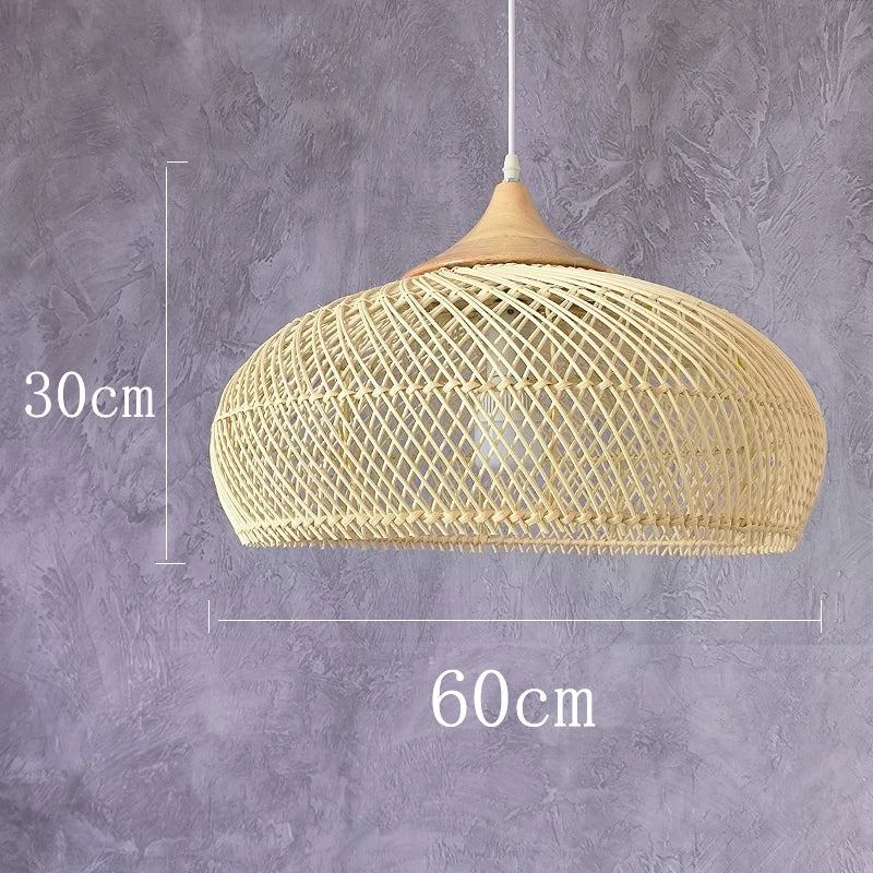 Suspension vintage d'Asie du Sud-Est Lampes en rotin de haute qualité Salle à manger Restaurant Cuisine Luminaires Loft Luminaires