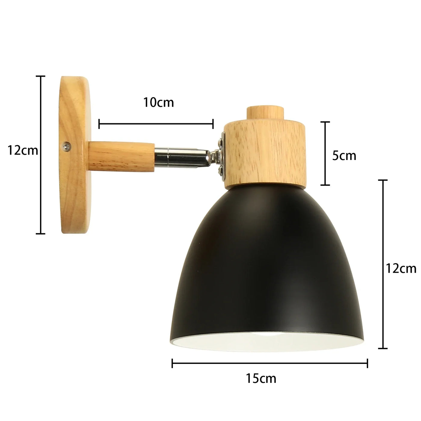applique murale led nordique bois moderne décor maison