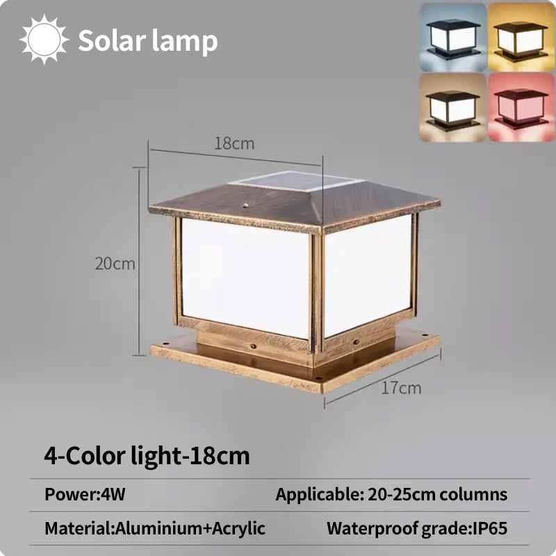 Lampe pilier LED étanche E27