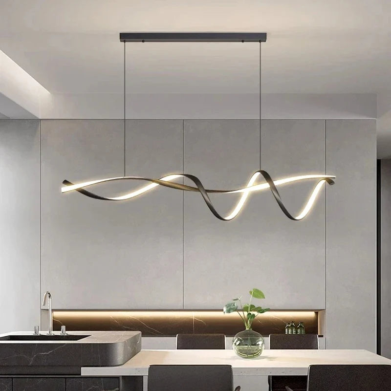 lustre moderne en verre pour éclairage intérieur