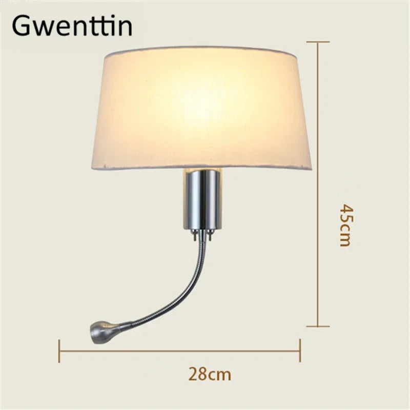 applique murale à led moderne pour décoration intérieure et lecture