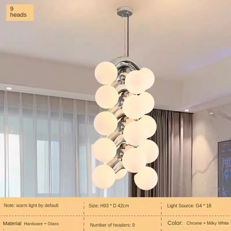 lustre minimaliste rétro créatif style grape pour intérieur