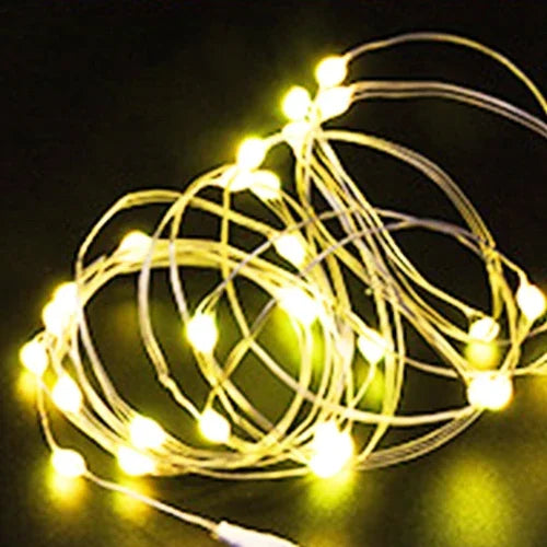 guirlande lumineuse led en fil de cuivre pour fêtes et décorations