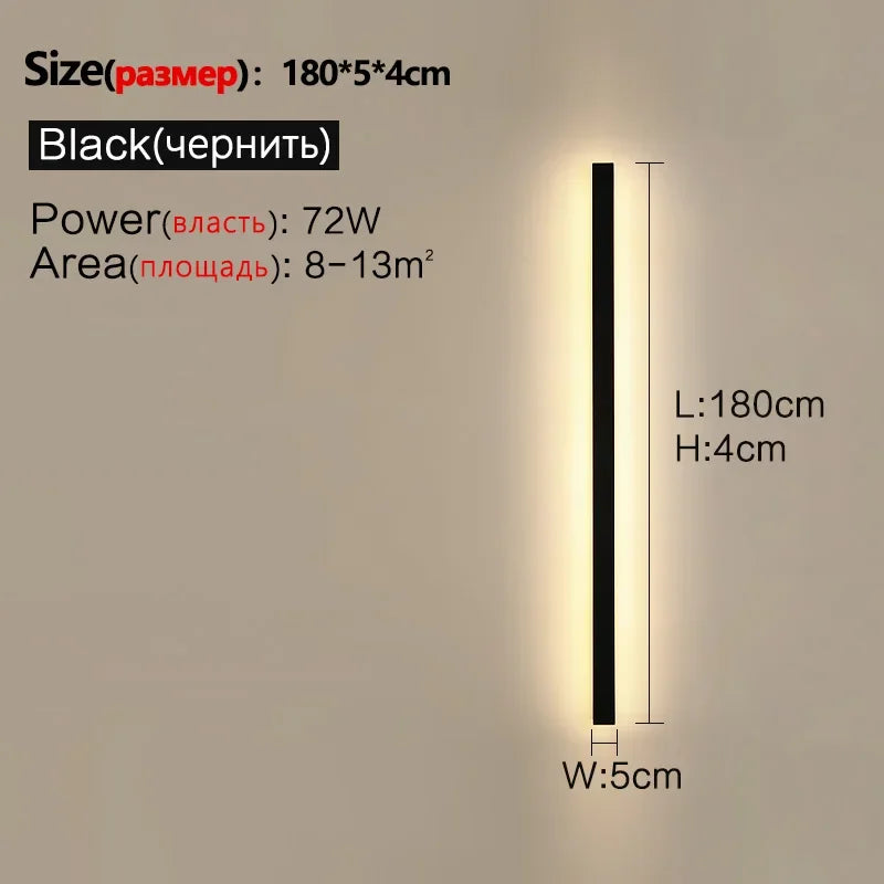 applique murale extérieure à led étanche pour éclairage décoratif