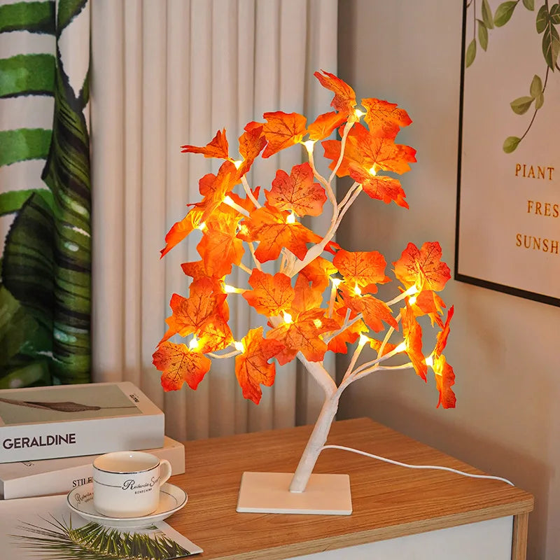 Lampe LED en forme de feuille d'érable