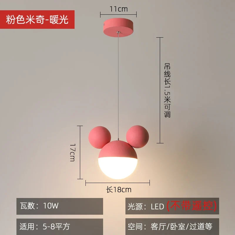 lampe led suspendue mickey pour soin des yeux enfant