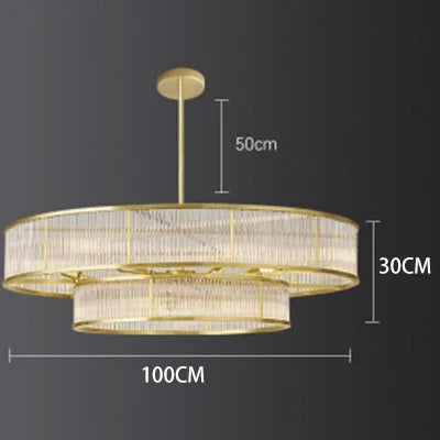 lustres en cristal doré modernes pour éclairage intérieur