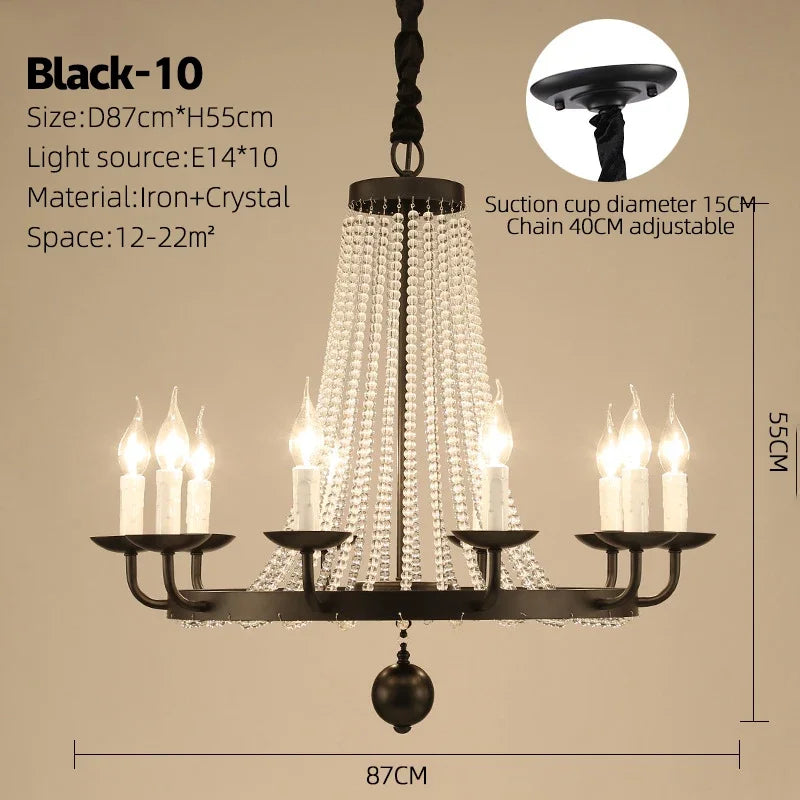 lustre cristal suspendu lumineux pour décoration intérieure élégante