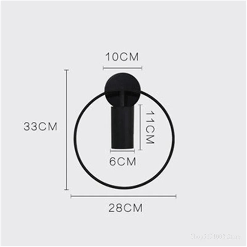 lampe de chevet nordique led en métal décoratif luminaire