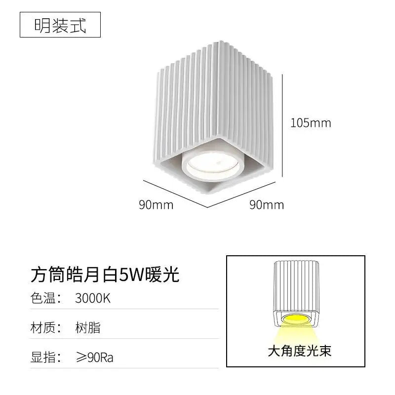 plafonnier led design nordique pour couloir et salon