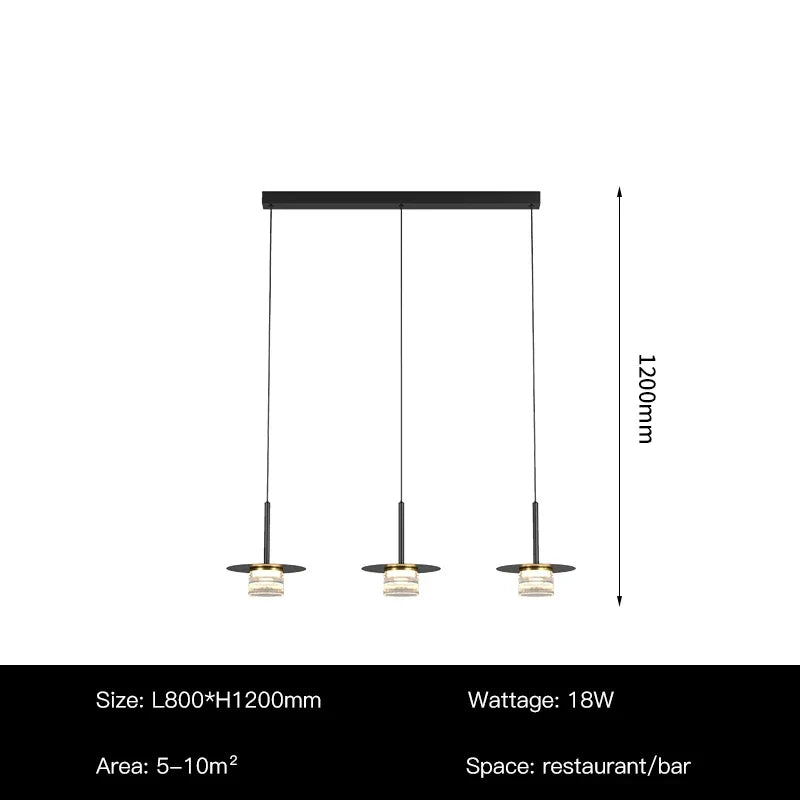 suspension à led nordique pour décoration intérieure moderne