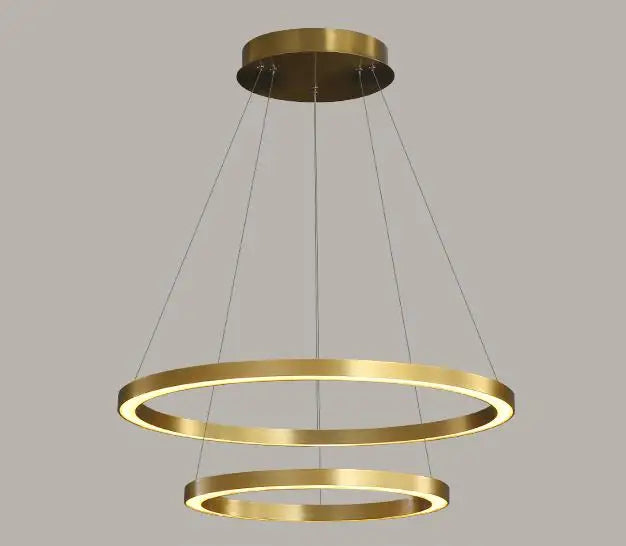 lustre led nordique circulaire pour décoration intérieure luxueuse