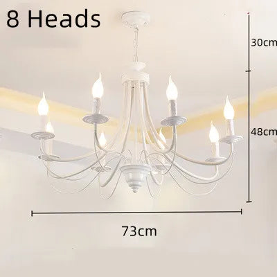 lustre en fer forgé noir et blanc design intérieur moderne