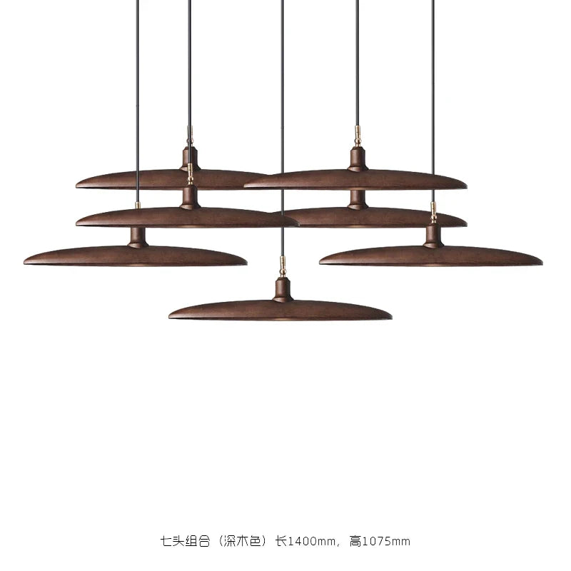 lustre en bois style nordique pour éclairage décoratif élégant