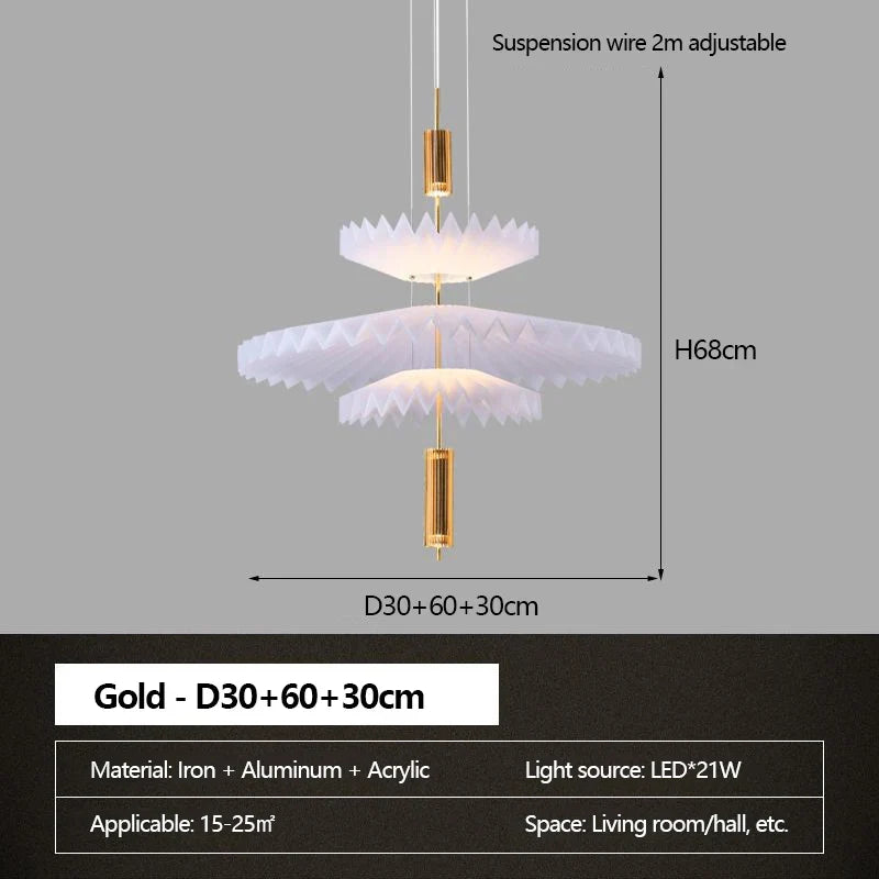 lustre minimaliste led art créatif pour intérieur moderne