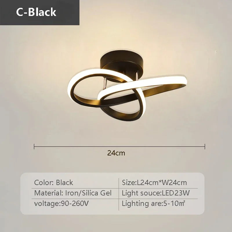 plafonnier led moderne minimaliste pour allée entrée et escalier