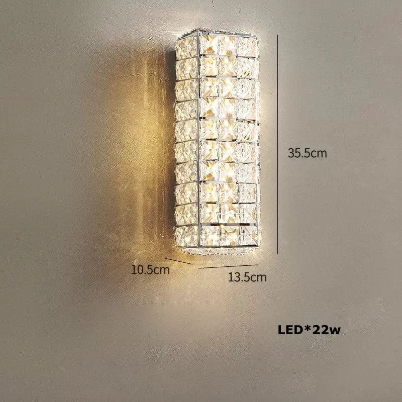plafonnier led art déco carré cristal design moderne élégant