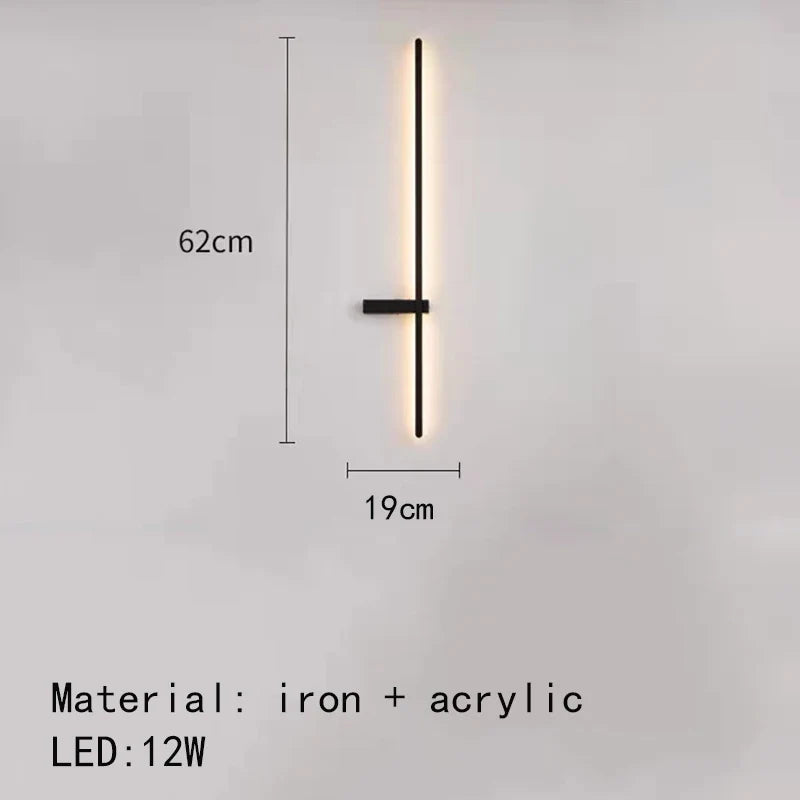 applique murale led minimaliste design artistique