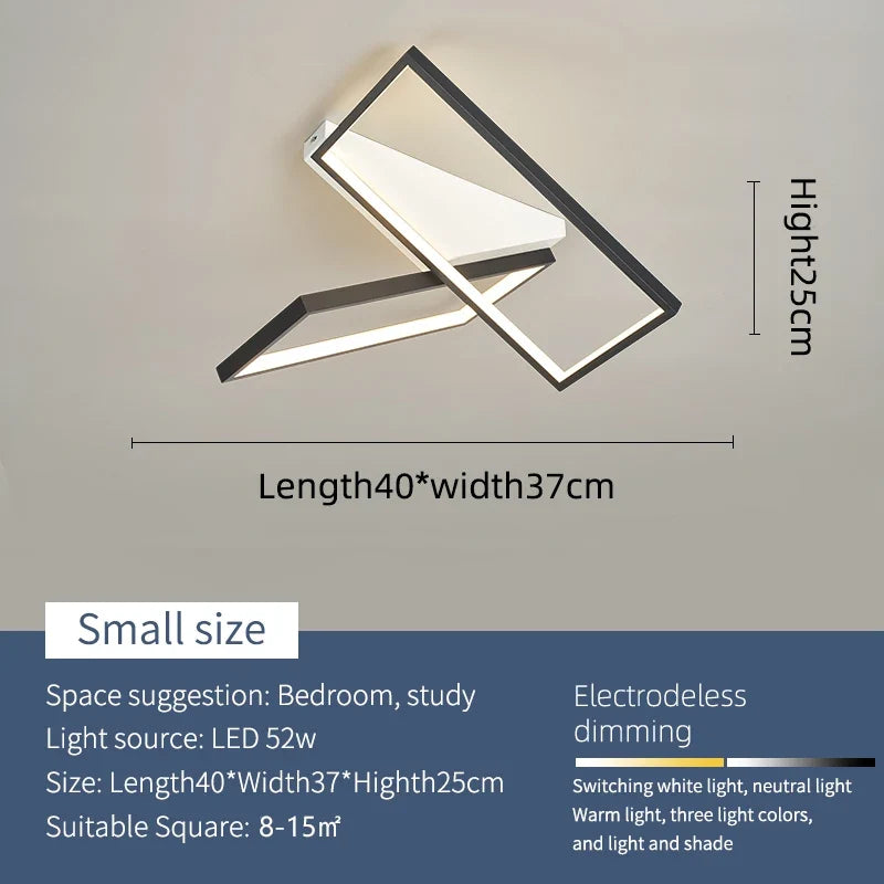 plafonnier à led moderne pour décoration intérieure élégante