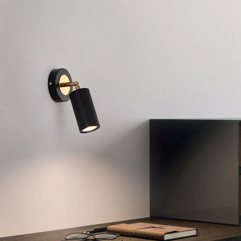 applique murale rotative moderne avec spot led décoratif