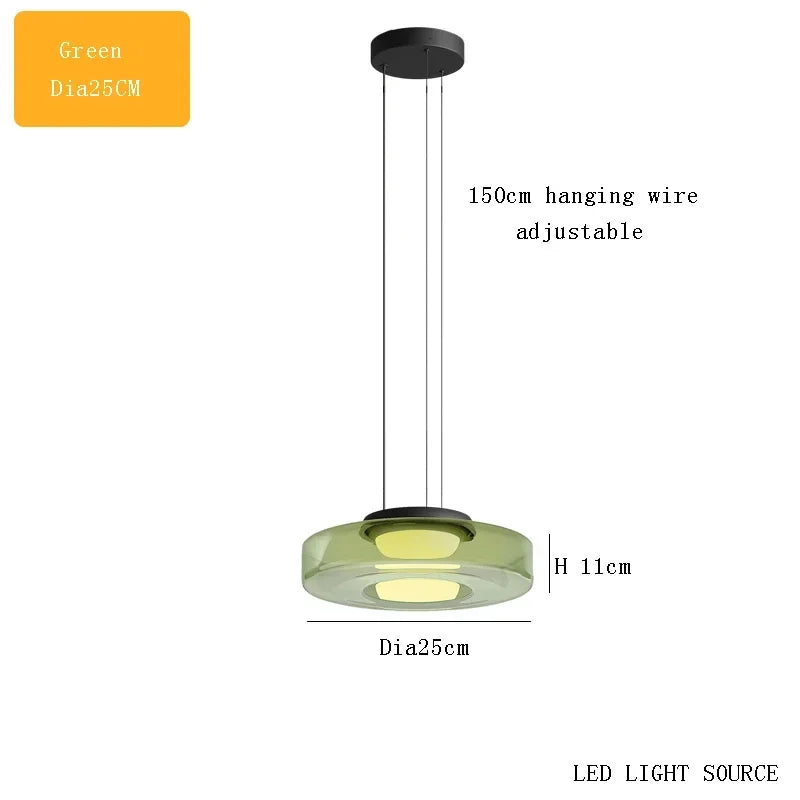 suspension design danois bohème abat-jour en verre pour tables basses