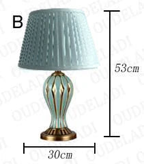 lampe de bureau antique américaine en céramique peinte à la main