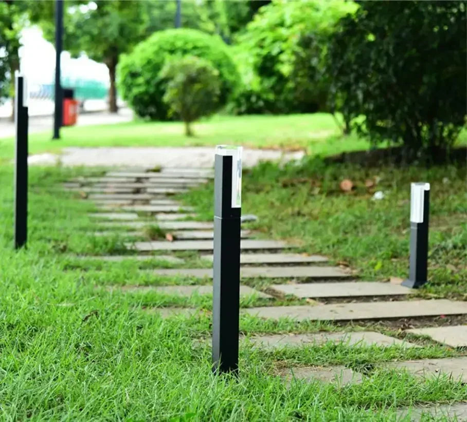 Capteur de mouvement humain LED lumière de pelouse extérieure étanche IP65 en aluminium acrylique ombre jardin Villa paysage passerelle lumière de pelouse