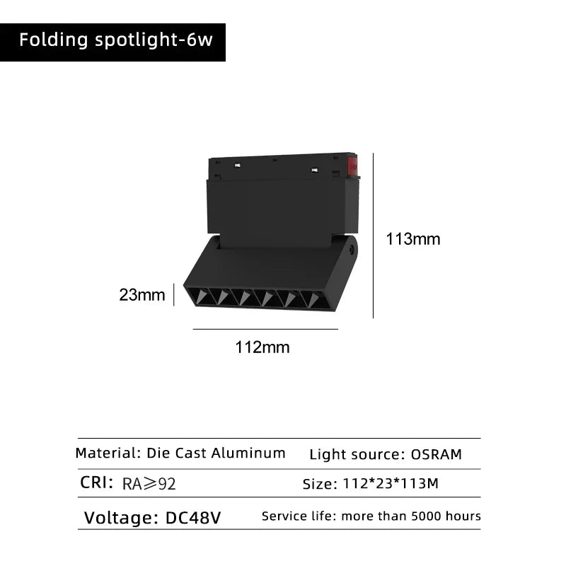 lampe led magnétique à intensité variable projecteur de plafond zigbee