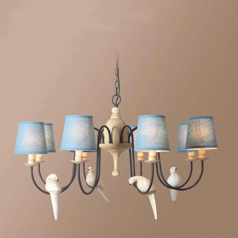 suspension vintage nordique design oiseau pour restaurant café