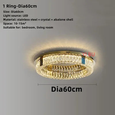 plafonnier led rond design nordique en acier inoxydable 	 modèle