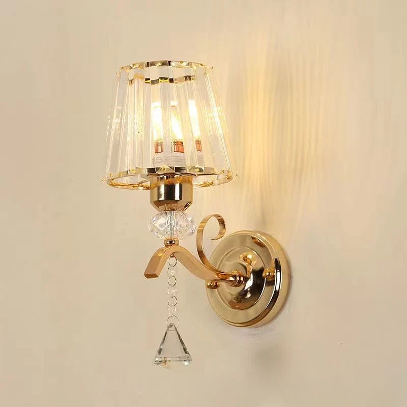 applique murale en cristal style européen coupe diamant brillante art déco