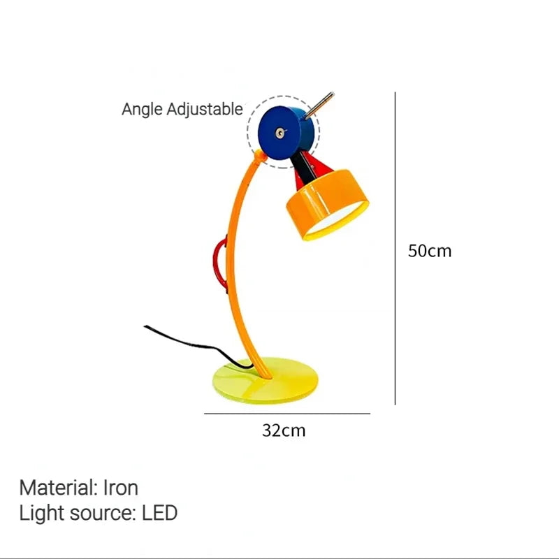 Novel Artistic Design LED Floor Lamp, Creative Color Building Blocks, Living Room Children's Room Station Light Angle Adjustable